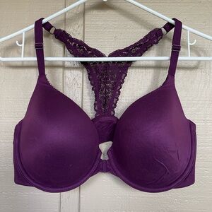 Purple Body By Victoria Lace Back Demi Bra